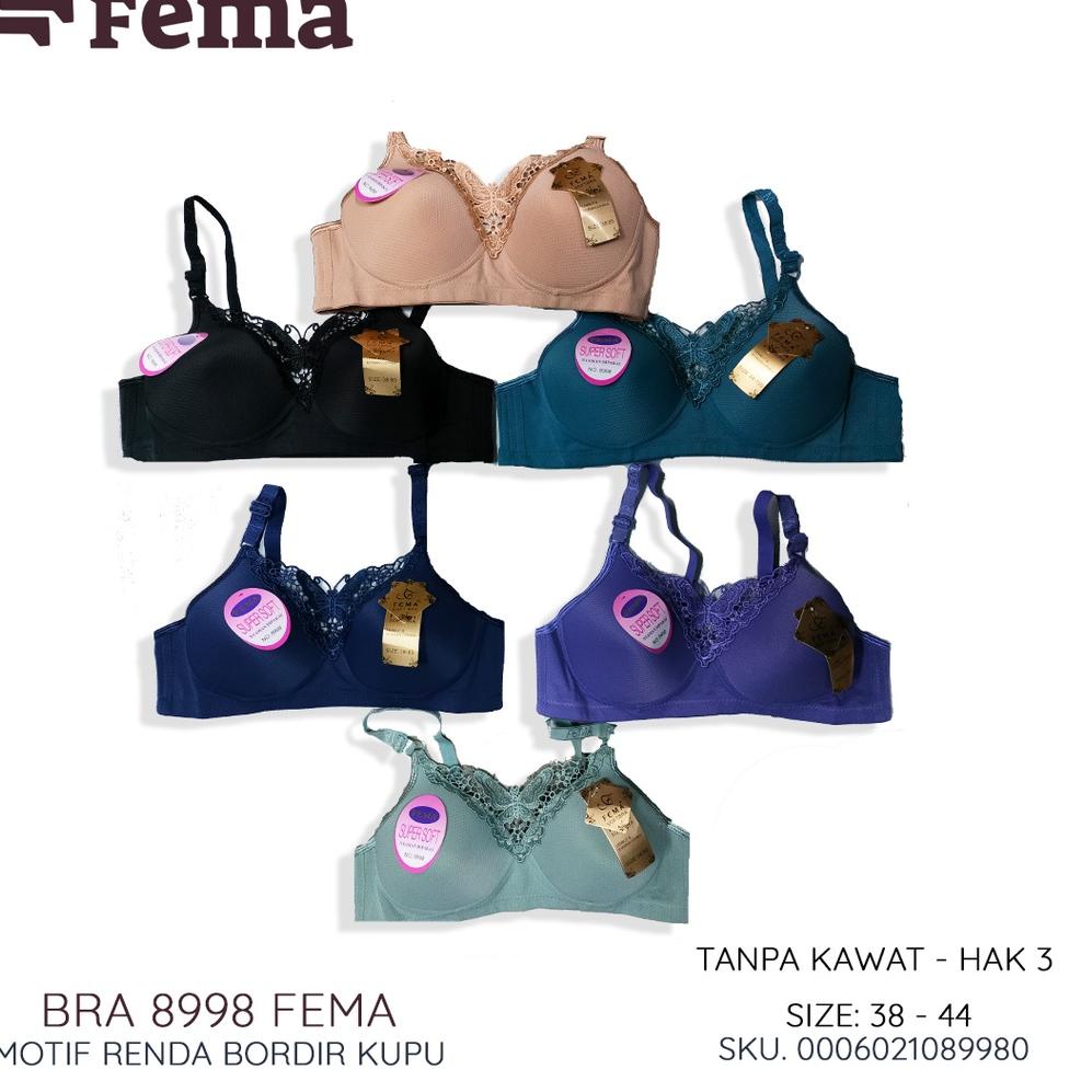 FEMA OfficialEcer 1 pcs Bh Bra 202/8998 Renda Kupu Import • WLR.21De22a