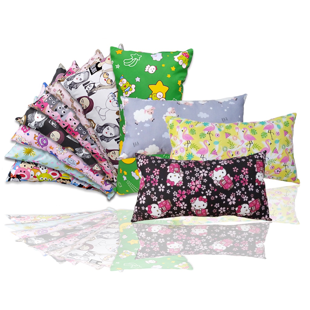 Bantal Cinta Imut Mini 58×28cm Bantal Tidur Anak Bayi Motif Karakter Bantal Mobil Untuk Traveling