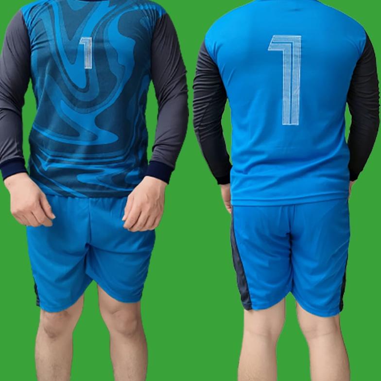 [No]-A32P-✔) BAJU KAOS BOLA SETELAN KIPER PANJANG TIMNAS INDONESIA FUTSAL PRIA / COWOK DEWASA BATIK 