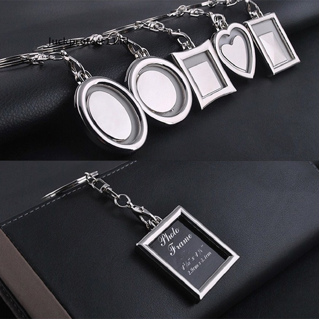 /Fashion Hot// Fashion// 1pc Chic Transparan Bening Insert Foto Bingkai Foto Gantungan Kunci Rantai Keychain.