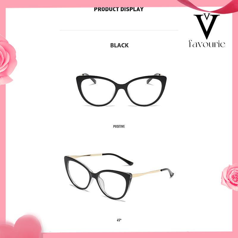 CODKacamata Optik Retro Anti Sinar Biru Kacamata Optik Logam Tren Kacamata Berubah Warna Bingkai Polos-FA