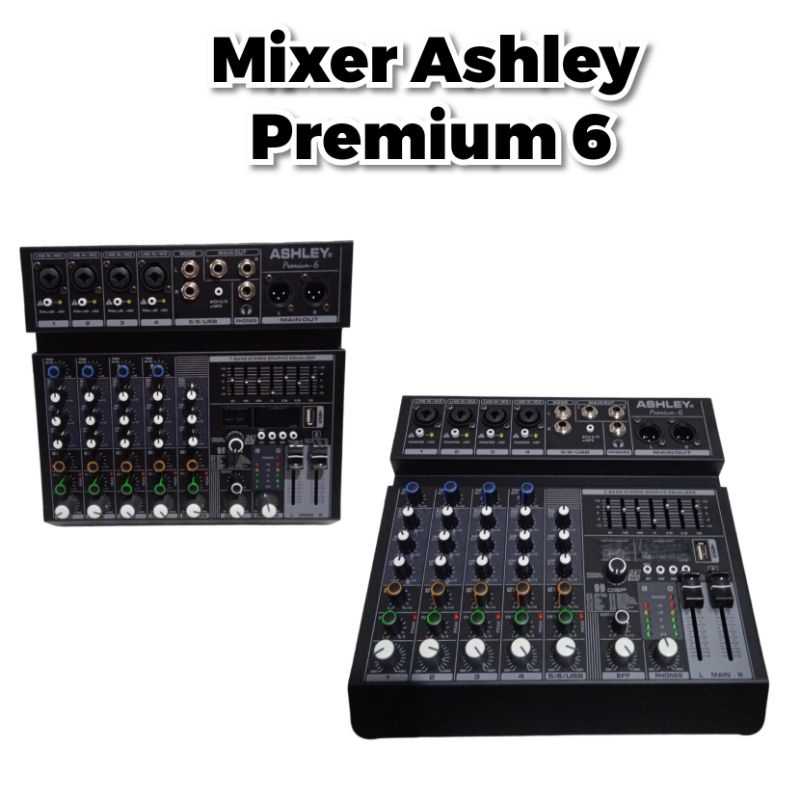 Mixer Ashley Premium 6 original mixer audio  6 channel ashley premium 6 usb bluetooth original ashle