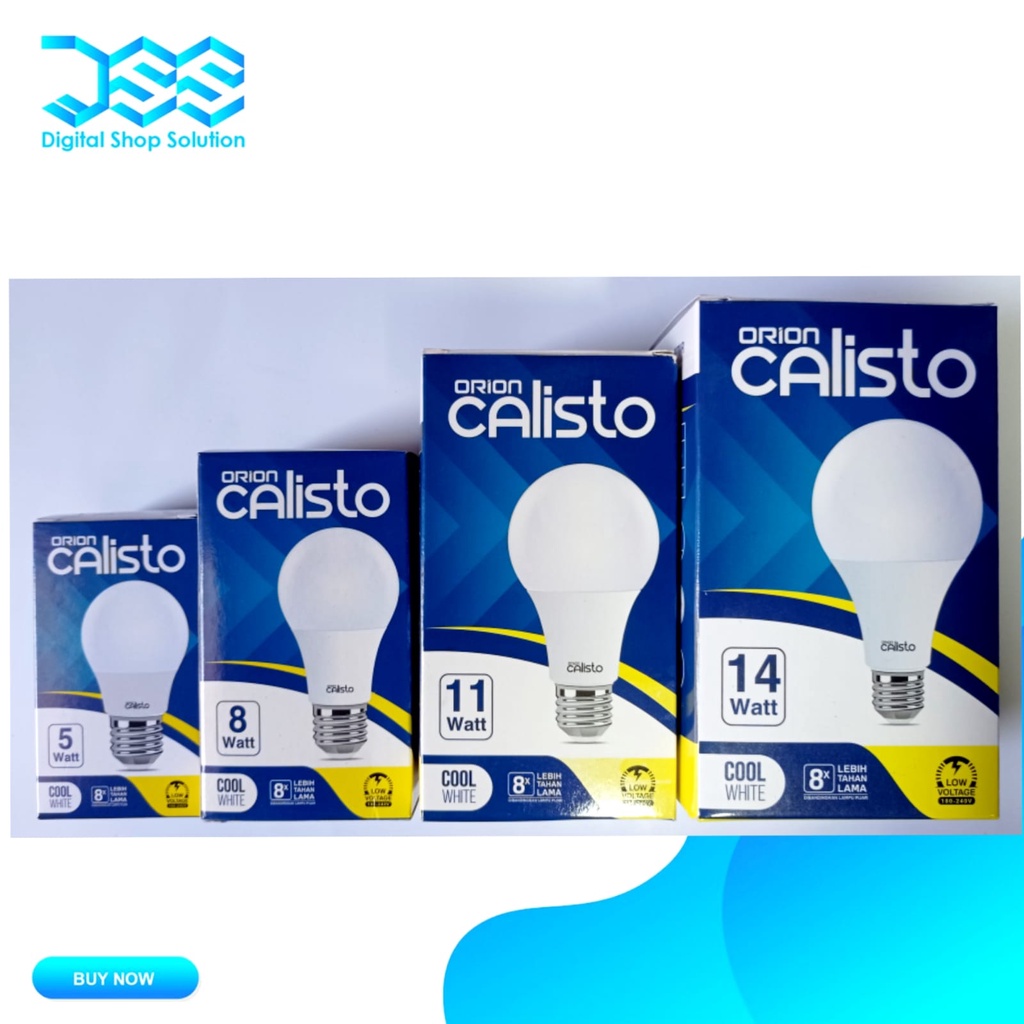 Lampu LED Bohlam LED Orion Calisto Garansi 1 tahun Bolham LED