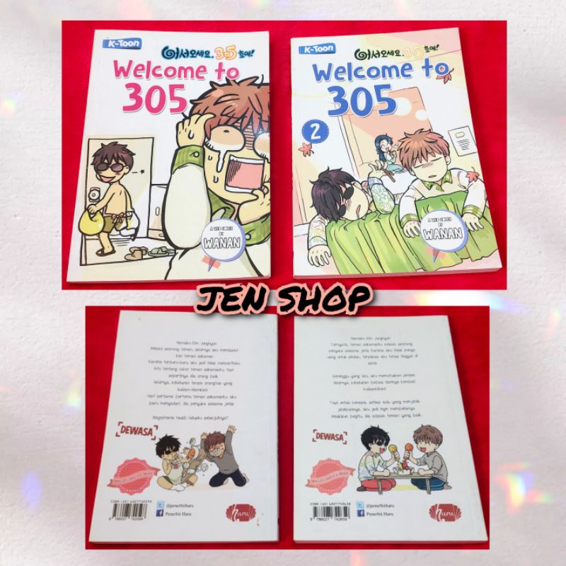 Buku Komik Series Bekas Murah Welcome to 305 oleh Wanan (bromance) Vol 1-2