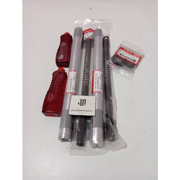 paket As shock/suling depan kharisma komplit plus per plus seal dan oli as shock Honda kharisma,Supr