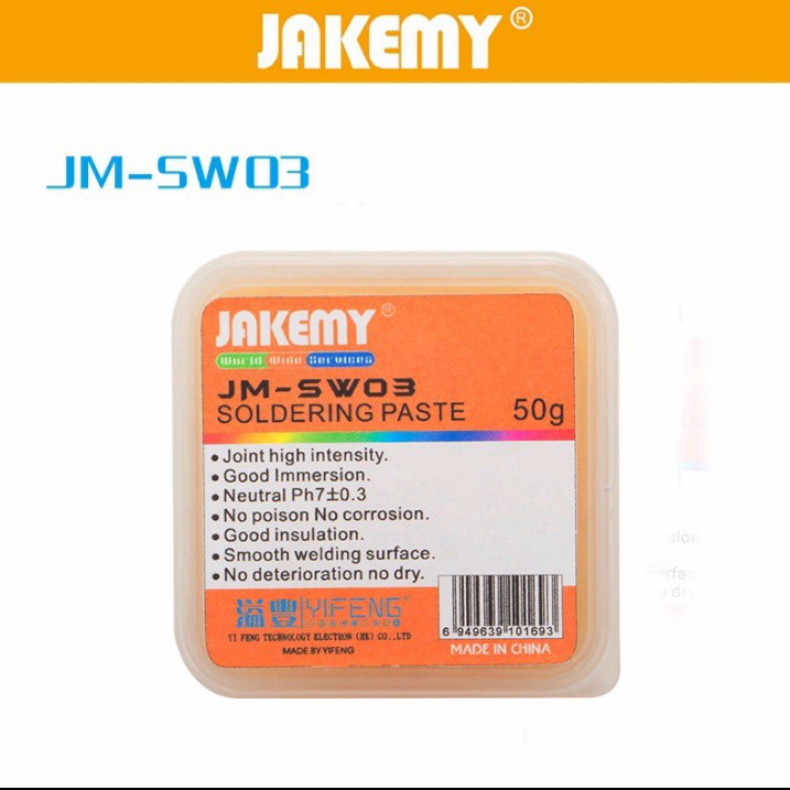 Soldering flux paste jakemy 50g ph7 jm-sw03 - Pasta solder minyak songka rosin 50 gram sw-03