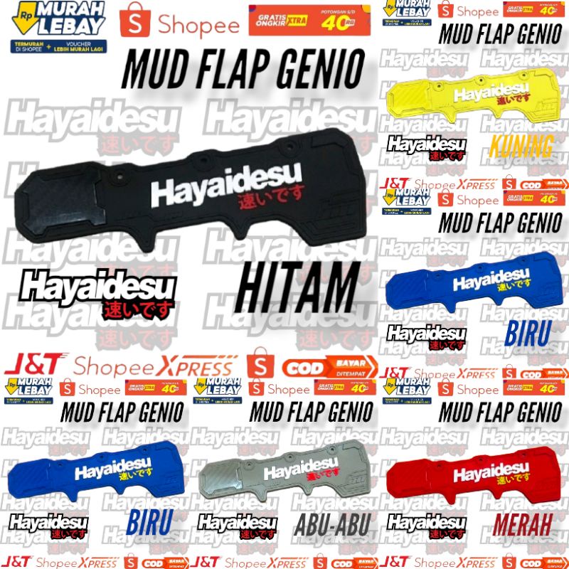 mudflap genio pelindung lumpur honda genio warna lengkap