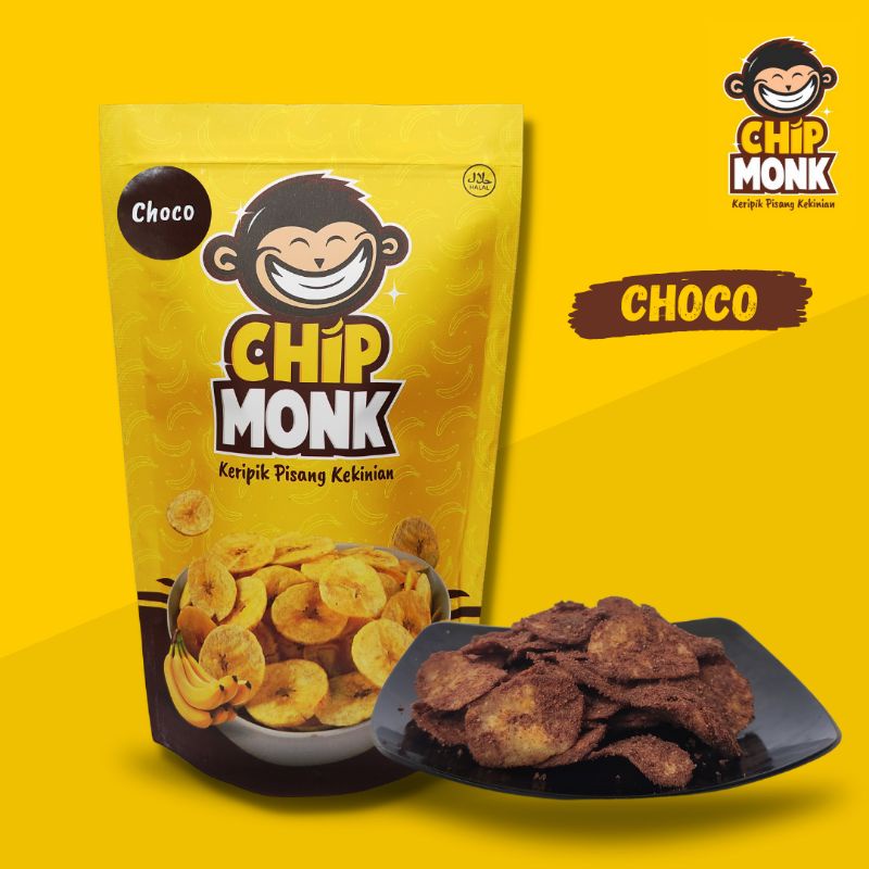 

Keripik Pisang Kekinian Chipmonk Varian Choco