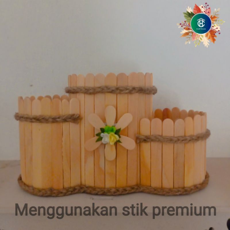 

KERAJINAN TANGAN TEMPAT PENSIL DARI STIK ES KRIM