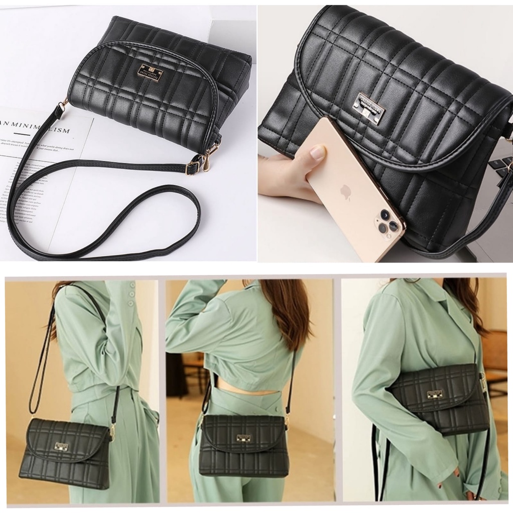 TAS SELEMPANG WANITA FOREVER KULIT YOUNG ORIGINAL HITAM TA716B5 WARDENIA IMPORT SLING BAG REMAJA KEKINIAN CEWEK MURAH BRANDED BATAM KOREAN SIMPLE CASUAL PREMIUM