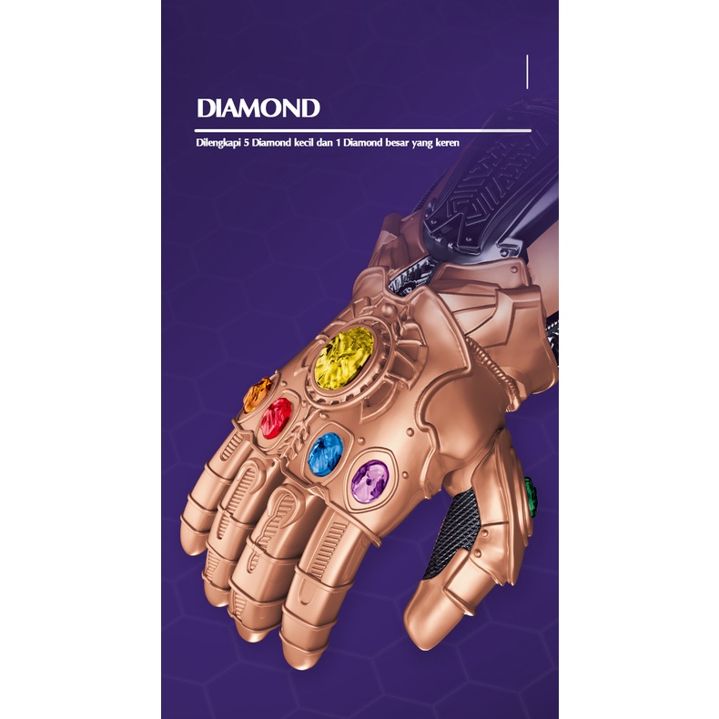 Thanos Glove Gloves Sarung Tangan Thanos Bisa tembak