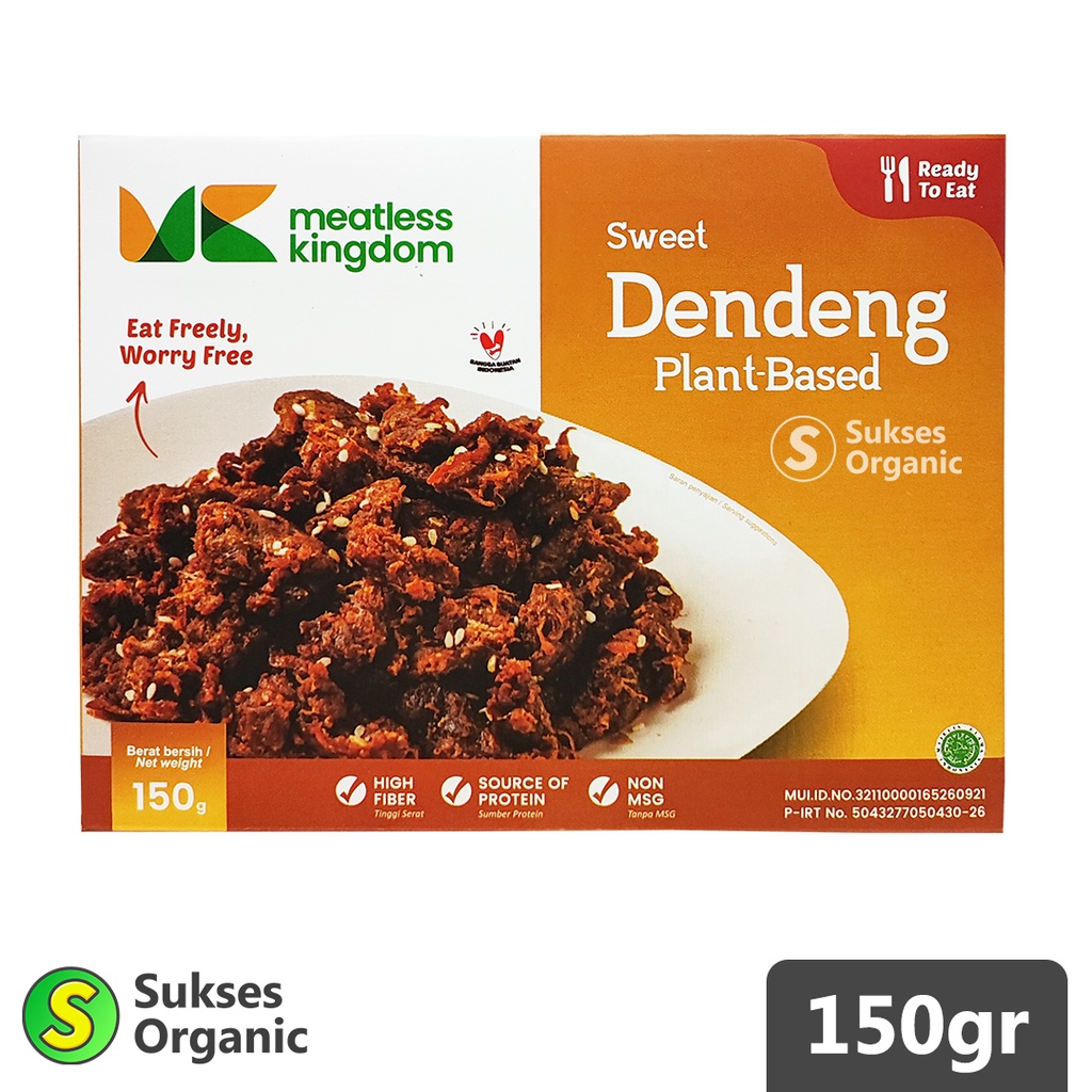 

DENDENG SWEET MANIS Vegan Plant Based Ready To Eat Meatless Kingdom