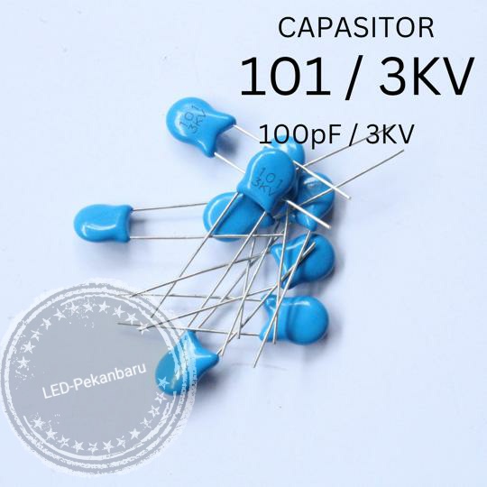 KAPASITOR KERAMIK 101 100PF CAPASITOR CERAMIK 3KV 2KV 1KV BIRU