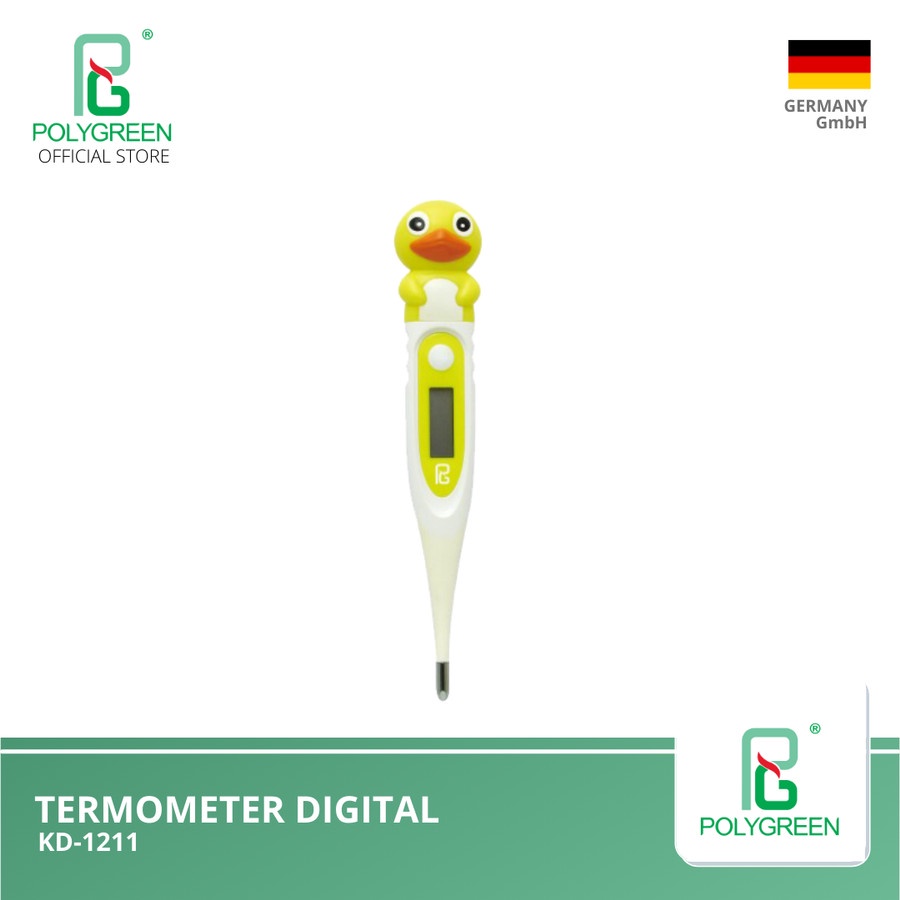 POLYGREEN THERMOMETER DIGITAL KIDDY KD-1211 TERMOMETER MEDICAL ONLINE MEDICALONLINE