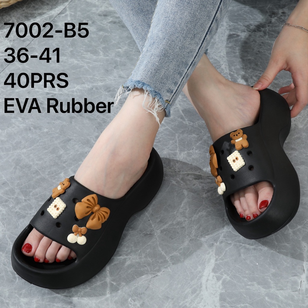 sandal eva rubber sendal wedges perempuan selop balance 7002-A3