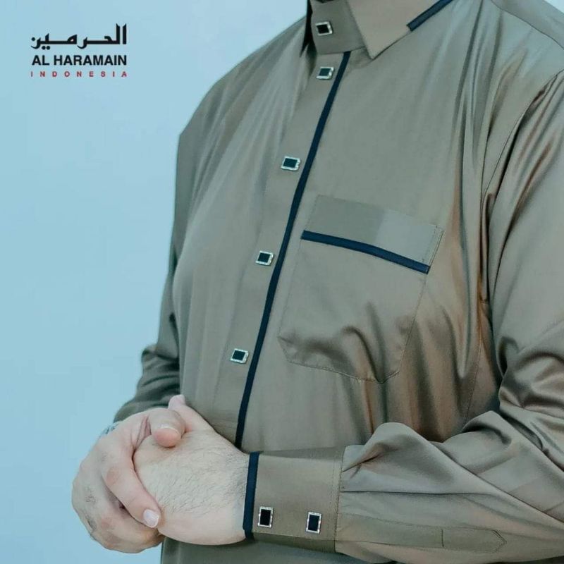 GAMIS HAROMAIN | JUBAH ALHARAMAIN PREMIUM KOMBINASI MODEL LIST KERAH JEMRJA TERBARU