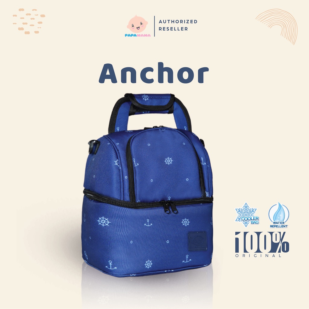 Papamama Cooler Bag Pattern - Anchor 3021