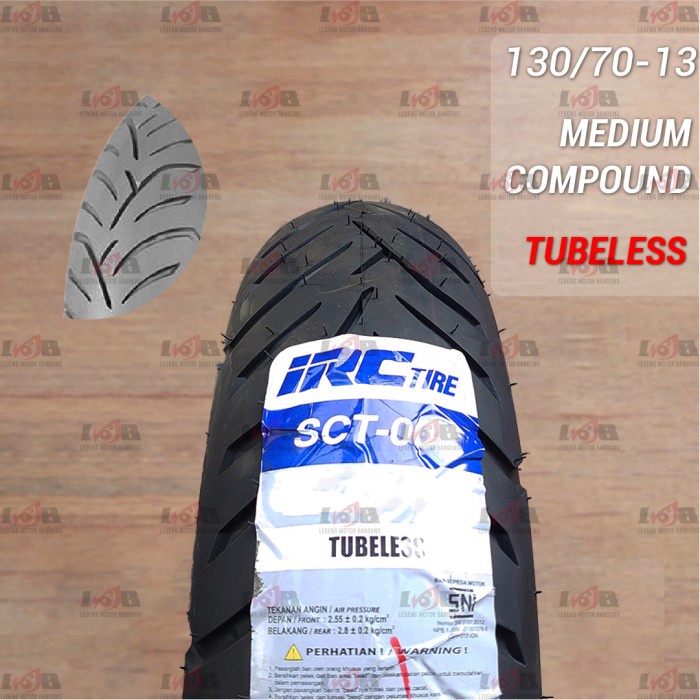 IRC SCT 007 70/80/100/110/120/140 Ring 13 14 Ban Luar Tubeless