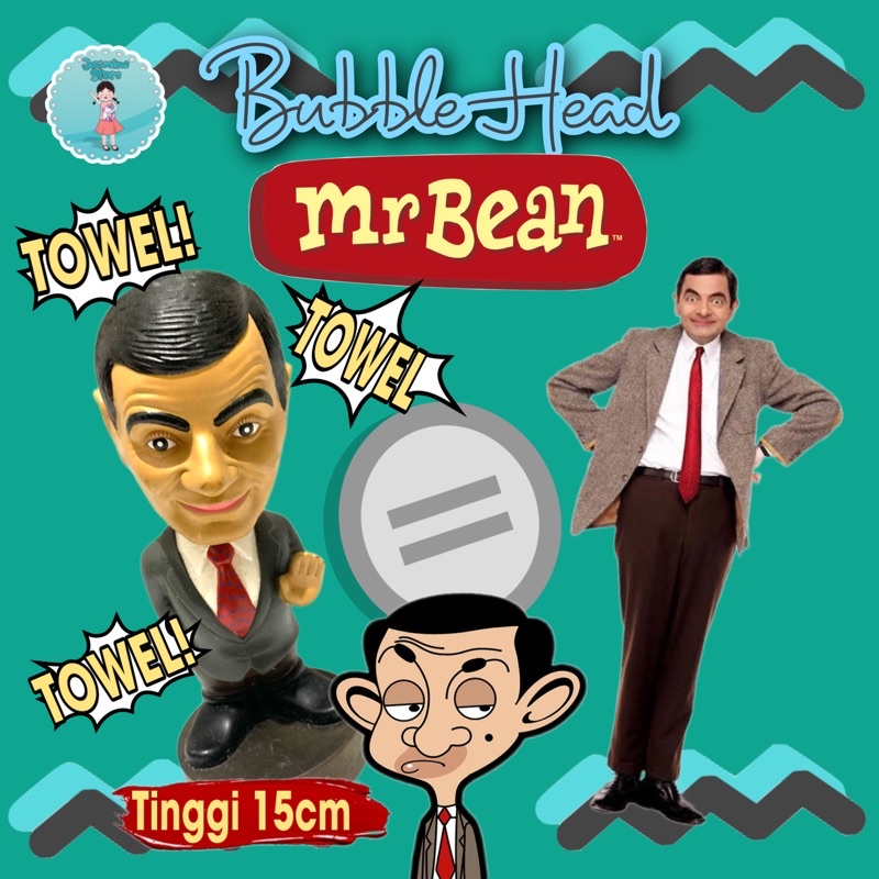 Bubble Head Mr Bean/Mr Bean Bobble Head/Figurine Mr Bean/Hiasan Meja Mr Bean