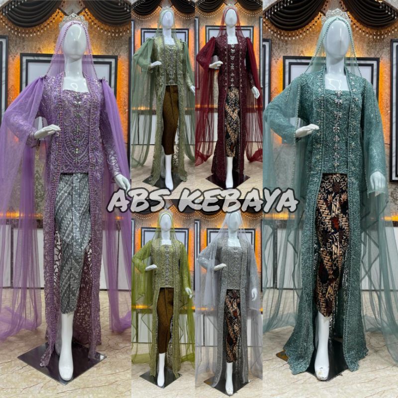 Kebaya Akad Nikah Kutu Baru/kebaya Akad Modern