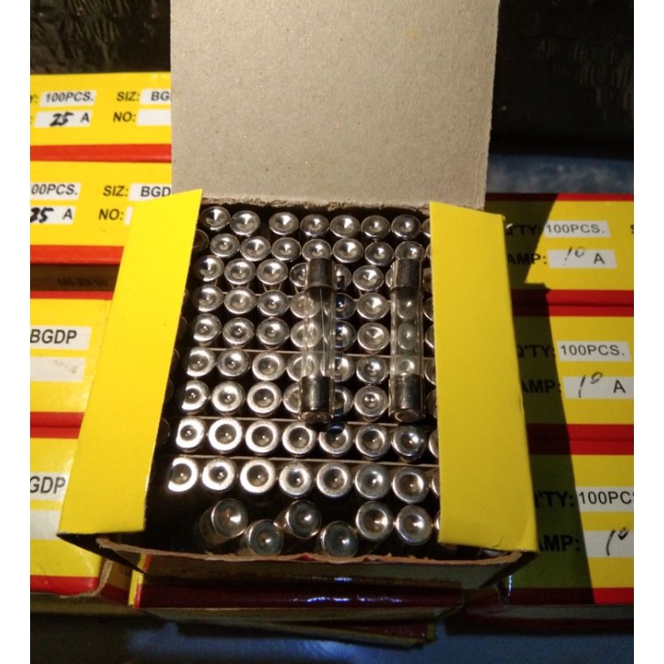 Fuse Kaca Besar 6x30mm 1A 2A 3A 4A 5A 6A 7A 8A 10A 15A 20A 25A 30A jual per/100pcs