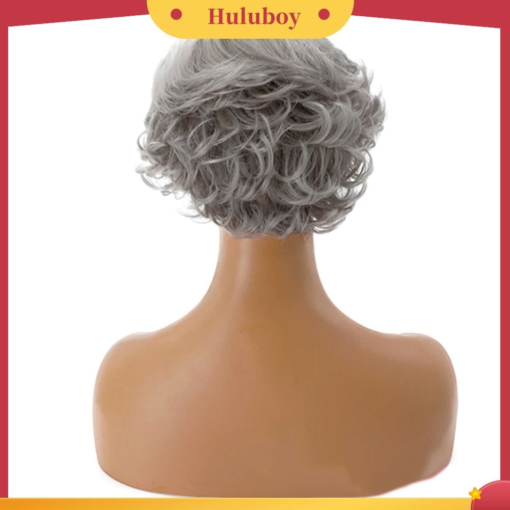 Wig Rambut Ekstensi Model Pendek Keriting Untuk Wanita