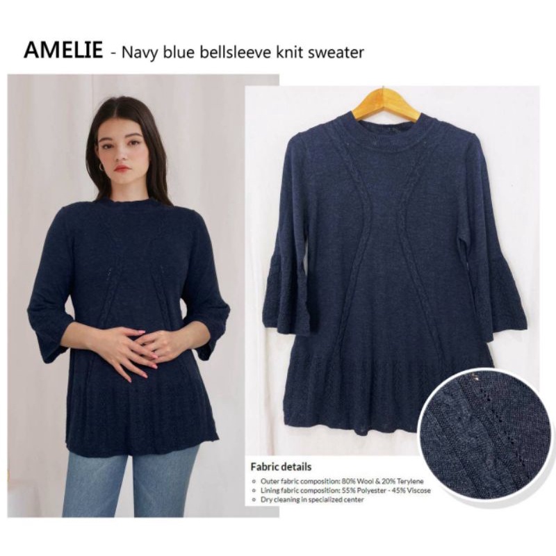 Amelie bellsleeve knit sweater