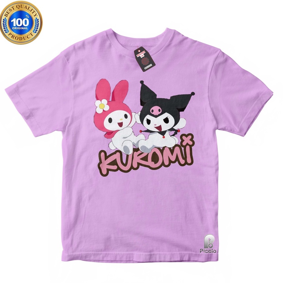 BAJU ANAK KAOS ATASAN ANAK MY MELODY KUROMI Bahan COTTUN (FREE NAMA)