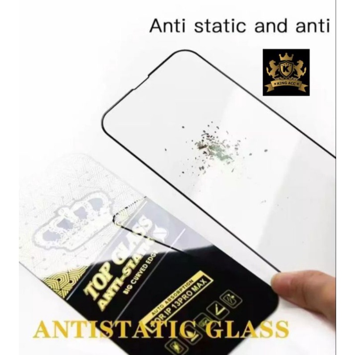 Tempered Glass Anti Static Oppo A1k A3s A5s A7 A11k A12 A12s A15 A15s A16 A17 A16e A17k A16k A16s A31 A31 2020 A5 2020 A9 2020 Anti Gores Top Anti Clear Full Layar