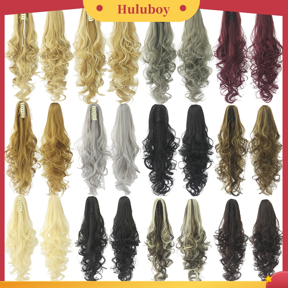 Wig Rambut Sintetis Model Panjang Keriting Tahan Panas Untuk Wanita