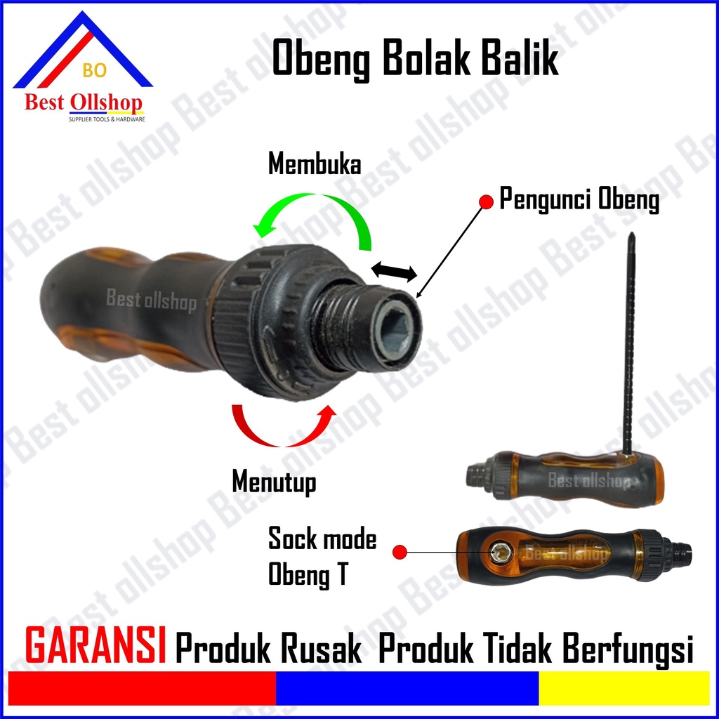 Termurah Obeng Bolak Balik Plus Min Transparan / Obeng Ratchet Rachet Bolak Balik Min Plus / Obeng Ratchet Rachet Multifungsi Serbaguna T Min Plus 2 Way