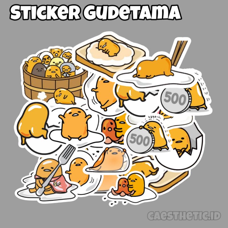 

[30PCS] STICKER GUDETAMA - STICKER GLOSSY LUCU - STICKER PACK