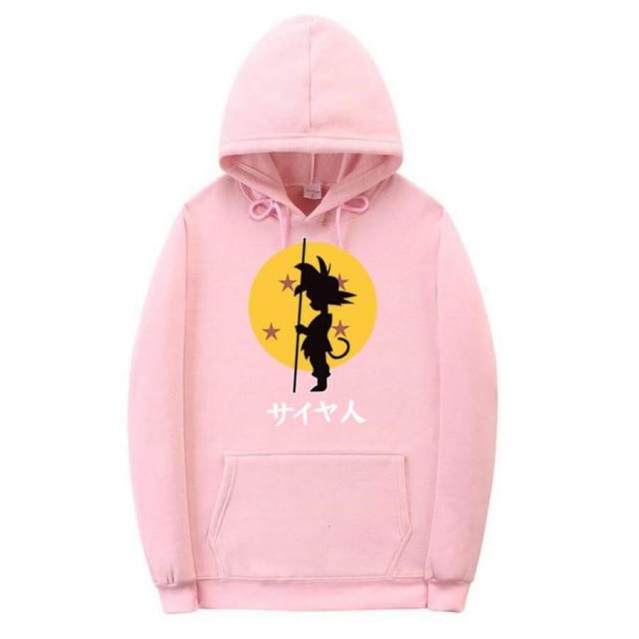 Sungokong/Naruto Front Anime Jumper Hoodie II  Sweater Hoodie Trendy II Sweter Oblong Topi Sz M - XL ( Pria &amp; Wanita / Anak &amp; Dewasa )