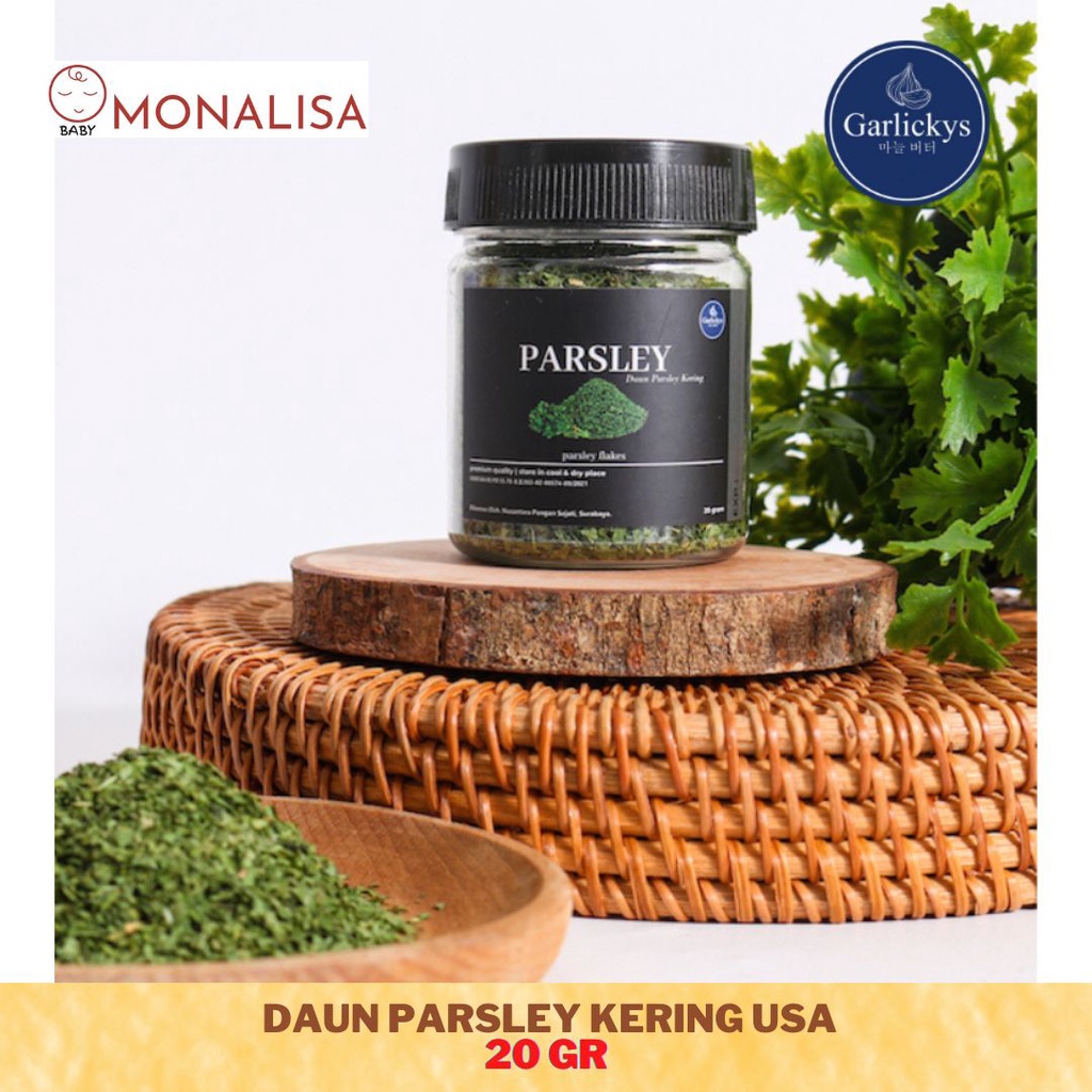 

Garlickys Parsley Kering USA / Daun Peterseli kering USA Premium