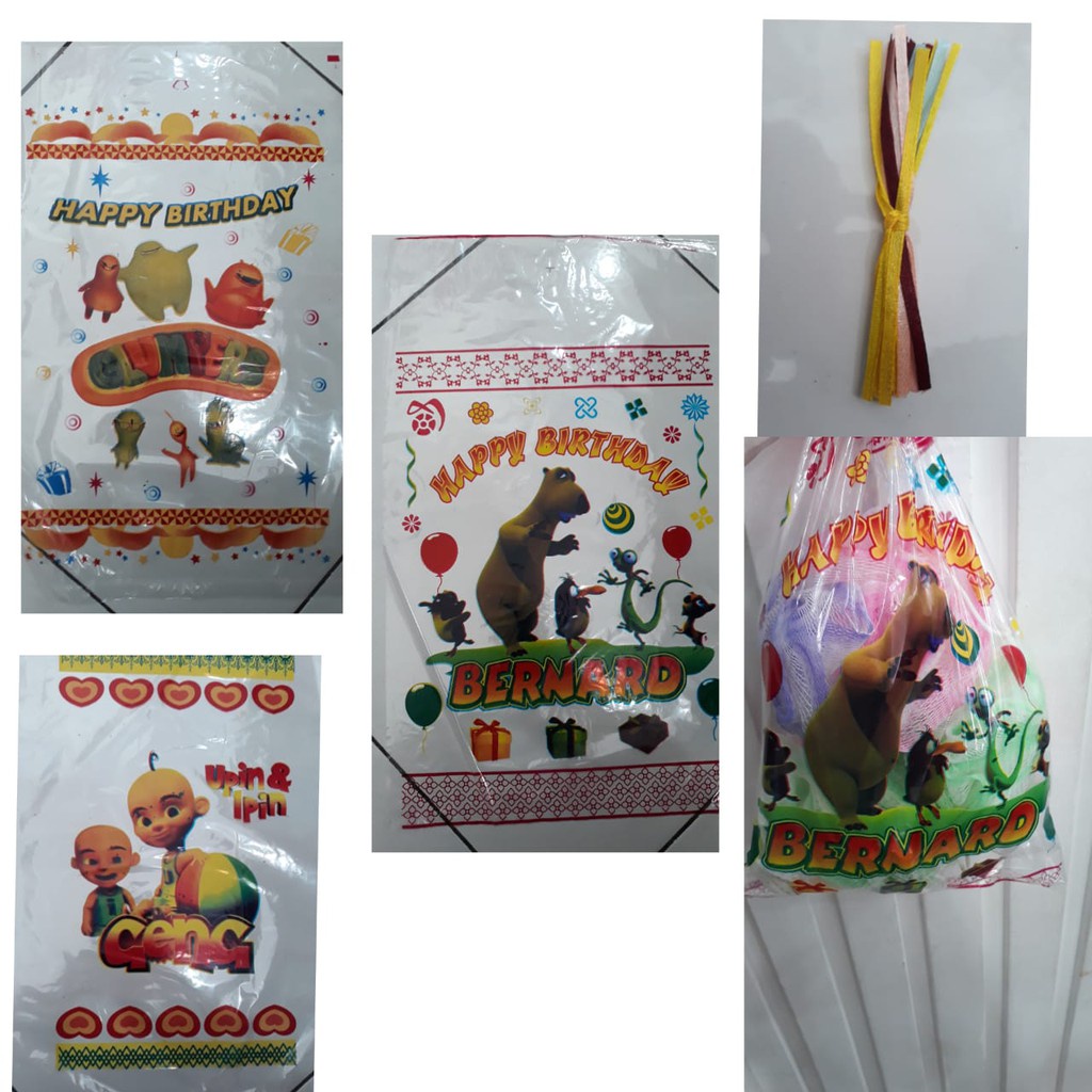 

Kantong Snack Ultah isi 25 pcs PP BESAR Karakter / Plastik Snack PP Murah/ goodie bag / kantong ultah