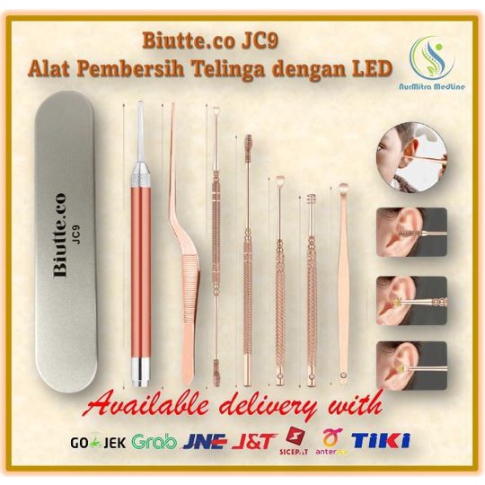 ALAT PEMBERSIH TELINGA BIUTTE.CO JC9 DENGAN LED