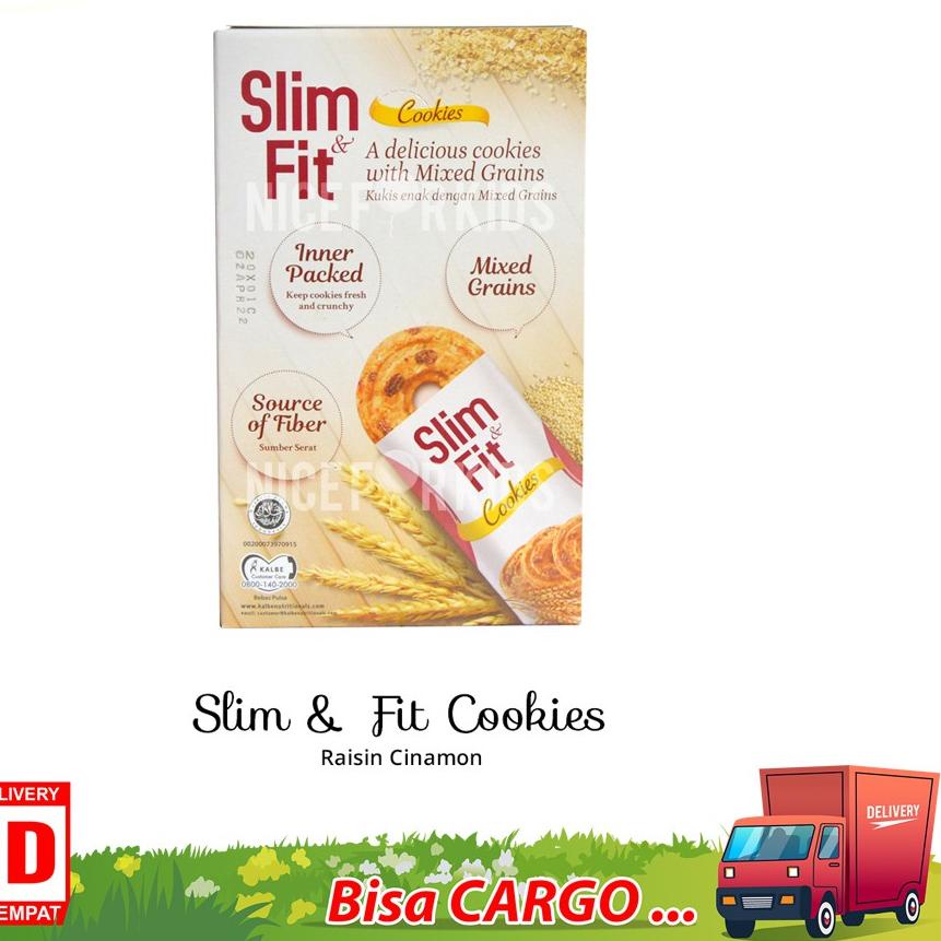 

12.12 SALE Slim & Fit Cemilan Diet Sehat / Snack Slim Fit Cookies Kue Camilan Diet Rendah Kalori SlimFit !!