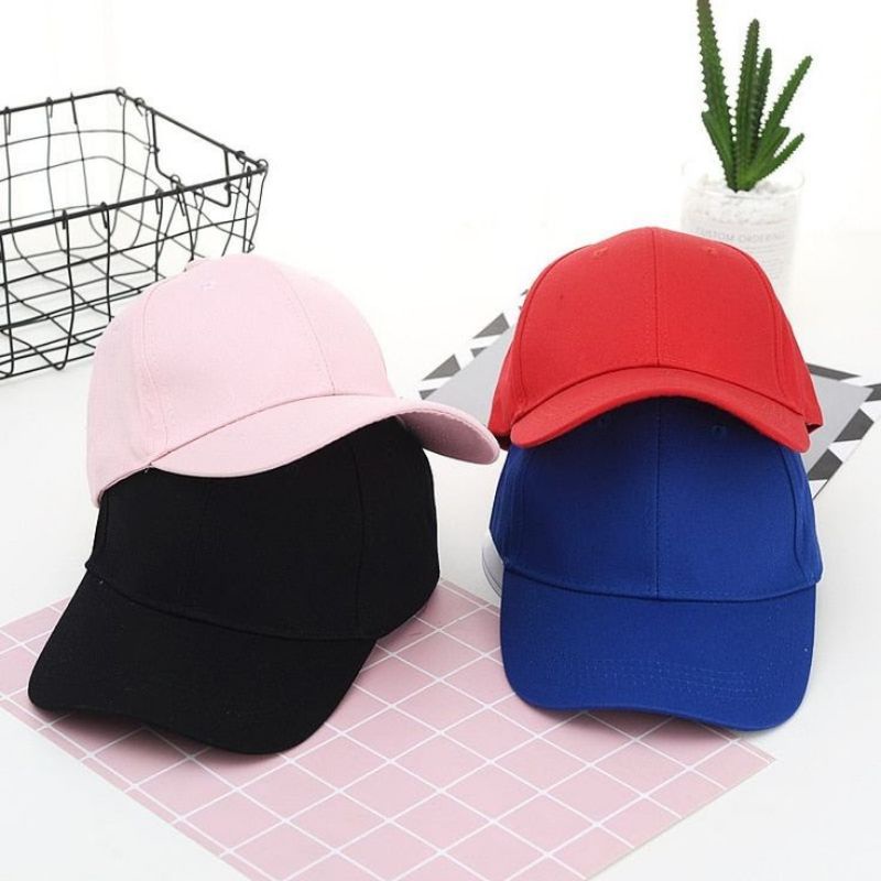 Topi Anak Polos Baseball Gaya Korea Perempuan Laki-laki All Size 1-8 Tahun