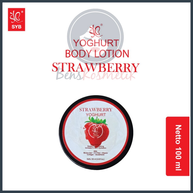 BODY LOTION YOGHURT STRAWBERRY BY SYB ORIGINAL