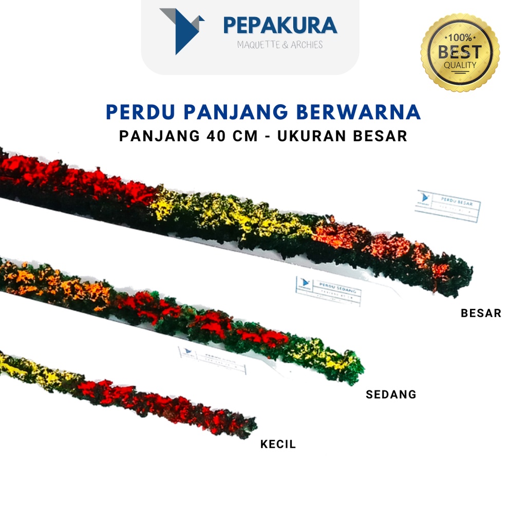 Perdu Panjang 40 cm - Perdu Semak Tanaman Artifisial Maket/Miniatur - Bahan Maket