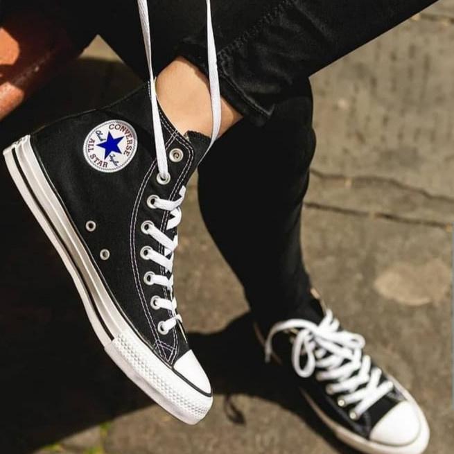 {SSU.11De22g} Terbaik Sepatu Converse All Star Clasick Hitam Series Panjang Tinggi/Sepatu Converse T