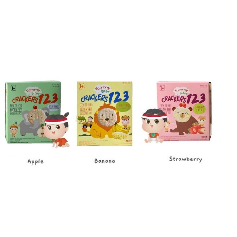 homimart I YUMMY BITES 123 Rice Cracker 50gr 50 gr / Biskuit Bayi / Snack Bayi