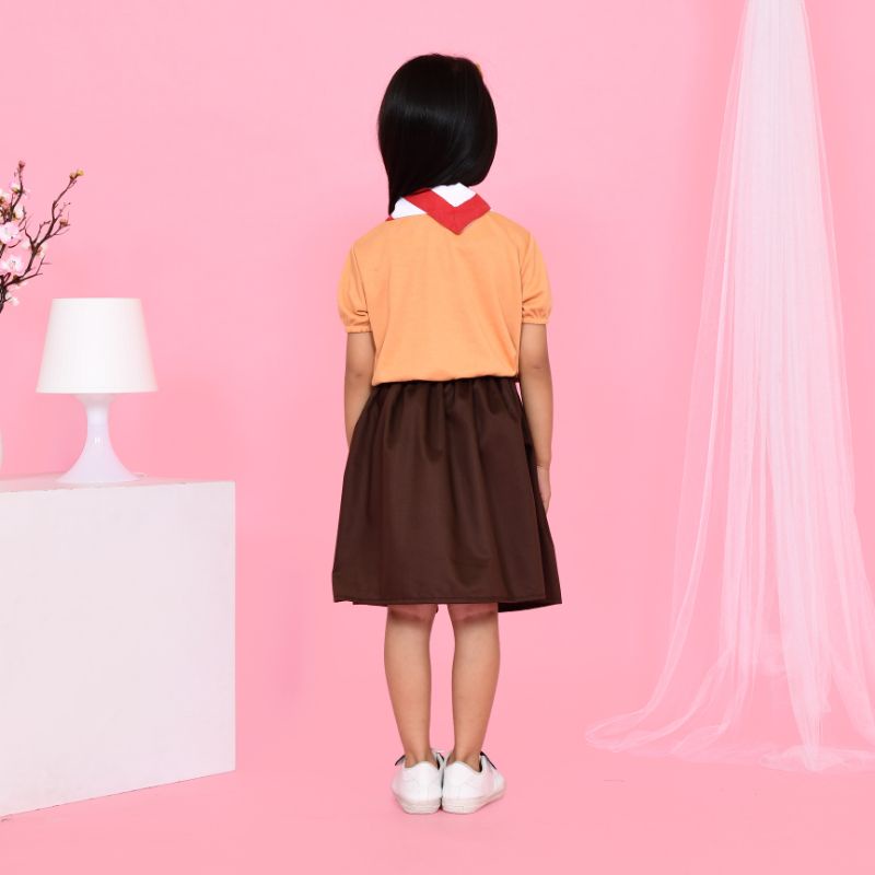 GRATIS NAMA ANAK / KOSTUM PRAMUKA ANAK LENGKAP/  BAJU PRAMUKA BAYI / BAJU PRAMUKA ANAK / BAJU PRAMUKA CUSTOM NAMA / BAJU PRAMUKA / BAJU FOTO NEWBORN