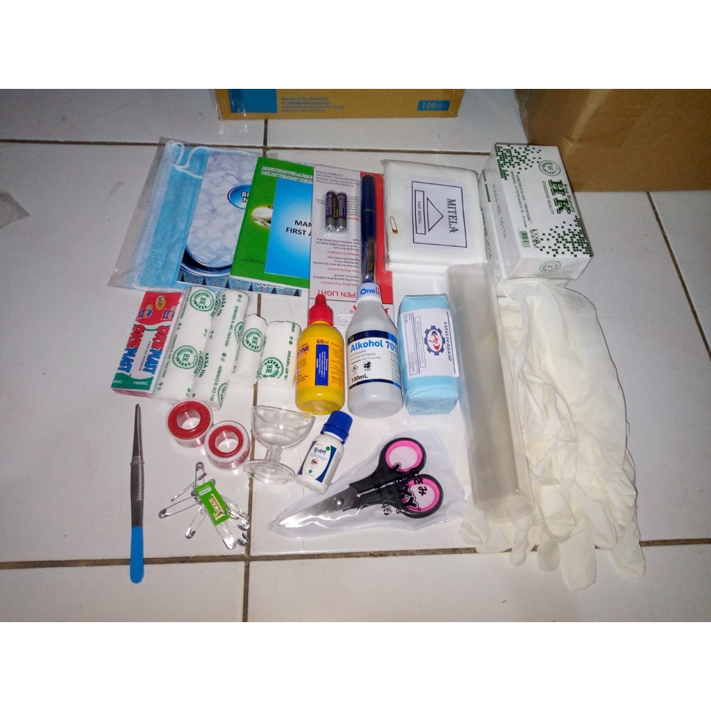 Isi Obat Lengkap Type A / Isi Kotak P3K Dinding Tipe A First