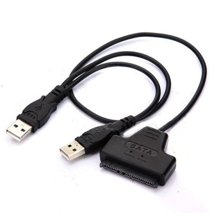 Adapter Converter Hard Disk SATA to USB3.0/2.0 untuk HDD 2.5Inch SSD