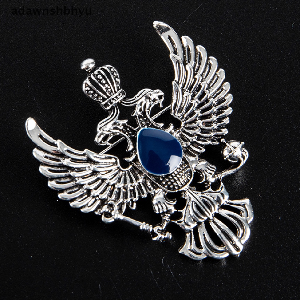 Adawnshbhyu Retro Wing Metal Pin Vintage Eagle Lencana Bros Mahkota Kerah Pin Pria Aksesori ID