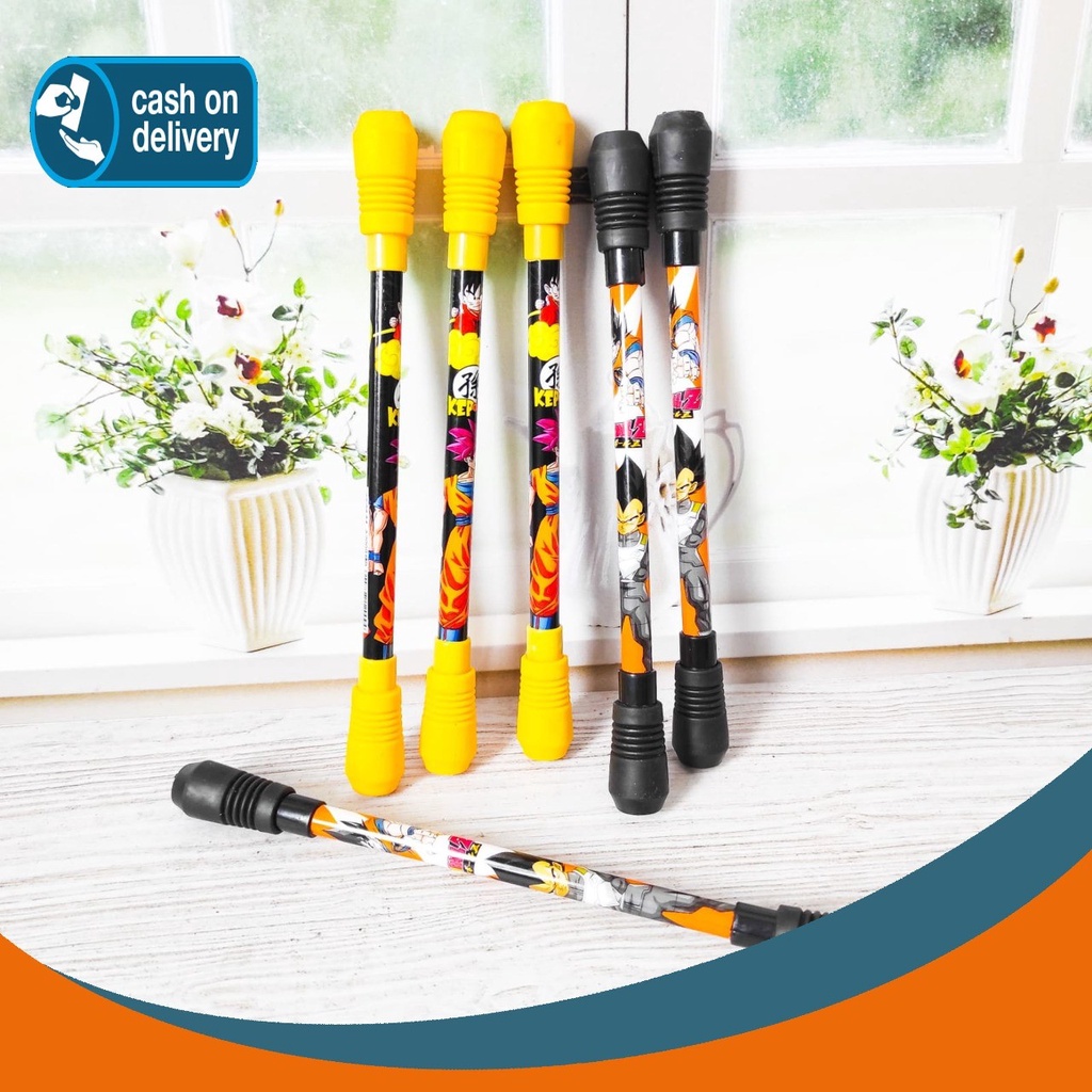 

PULPEN MAINAN PUTAR MAGNET DRAGON BALL SPINNING ALAT TULIS KARTUN BOLPOIN UNIK IMUT MURAH PEN GEL KARAKTER LUCU MURAH PENA