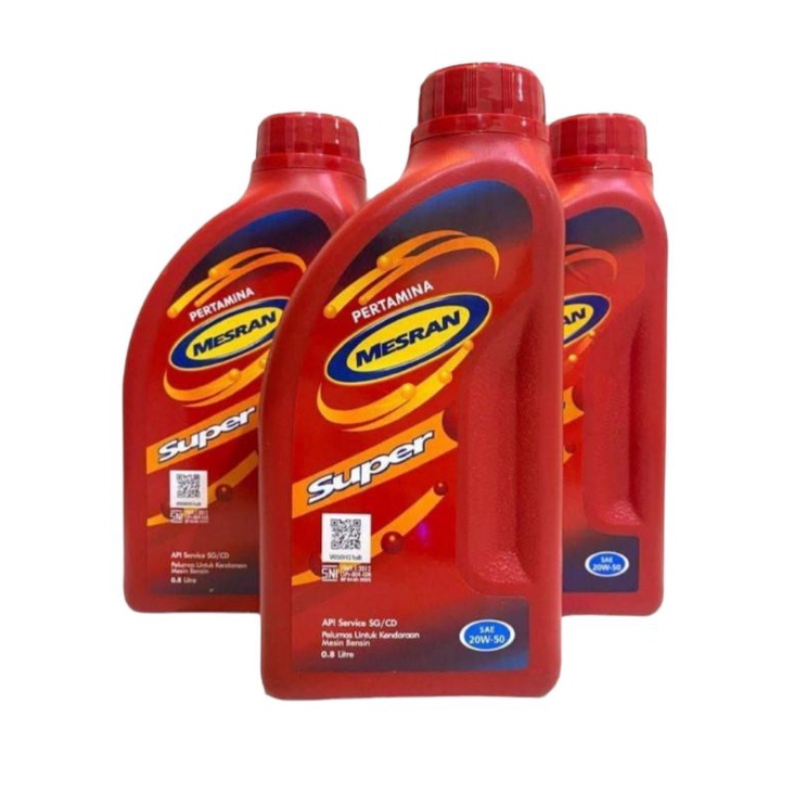 Oli Pertamina Mesran Super Sae 20W 50 800 ML Oli Motor Bebek 4 Tak Asli Pertamina