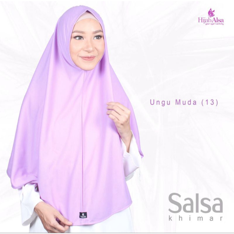 Jilbab Bergo Kaos Hijab Alsa Khimar Salsa Non Pad Model Syria dengan Bahan Nyaman dan Lembut