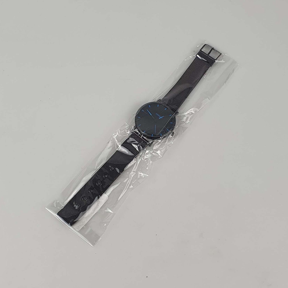 GENEVA Jam Tangan Analog Pria - 6209 - Black - 1AWS07BK